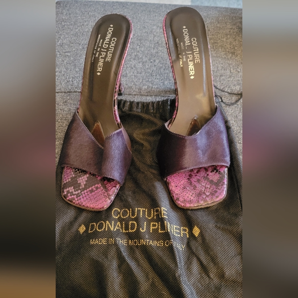 Donald J. Pliner Purple Mule